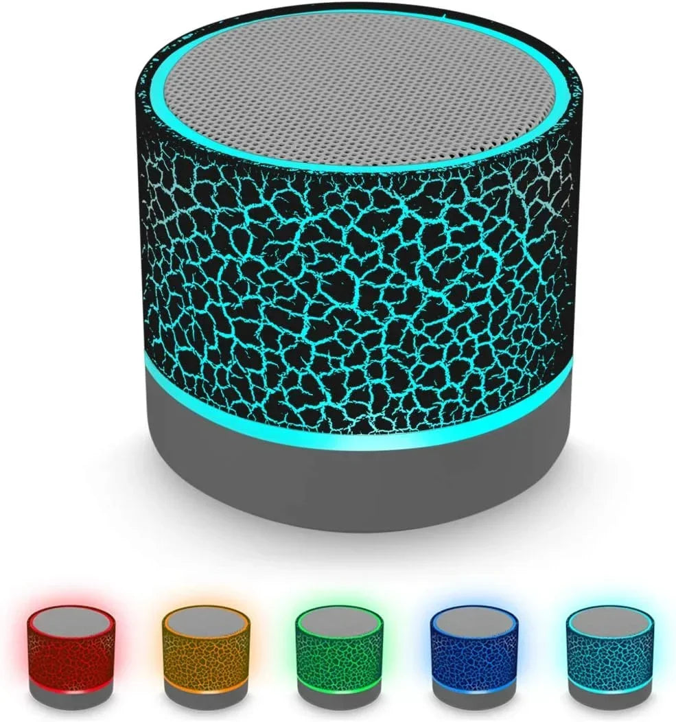 2024 Newest New Mini Crack Bluetooth Audio Portable Plug-in Subwoofer Sound Led Light Wireless Speaker Gift