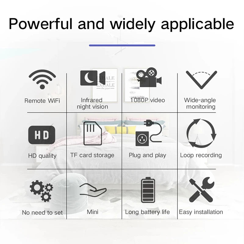 HD 1080P Video Camera Wireless WiFi Mini Secret USB ip cam Home Security Micro Audio Recorder Suport Hidden TF Card