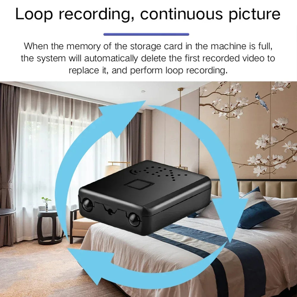 1080P HD Smallest Mini Camera WIFI Built-in Battery IP Remote Monitoring Camcorder IR Night Vision Body Cam Invisible Espia Cam