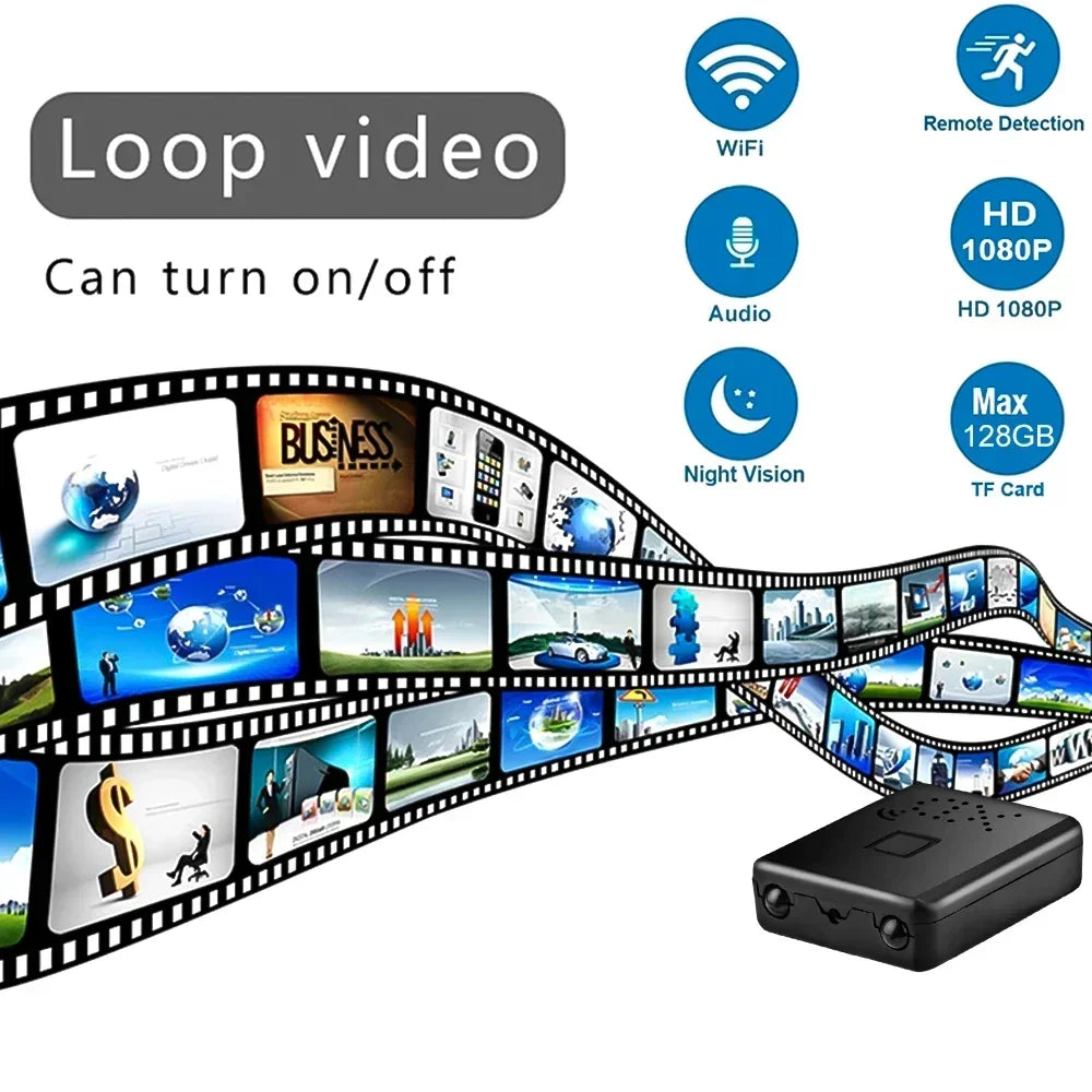 1080P HD Smallest Mini Camera WIFI Built-in Battery IP Remote Monitoring Camcorder IR Night Vision Body Cam Invisible Espia Cam