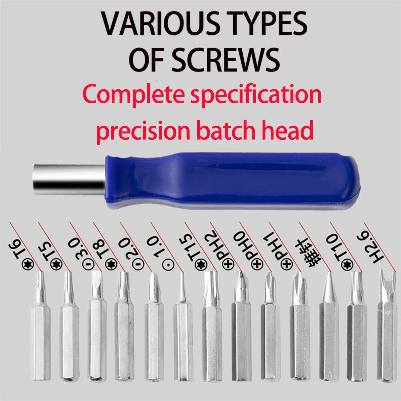 Multifunctional Screwdriver Set 16 in 1 Combination Multi Bits Precision Mini Magnetic Kit Mobile Phone IPad Camera Home Repair