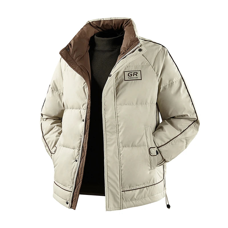 Winter Men Windproof Casual Duck Down Jackets Man Puffer Padding Outdoor Jacket Parkas Male Streetwear Loose Jackets Windbreaker