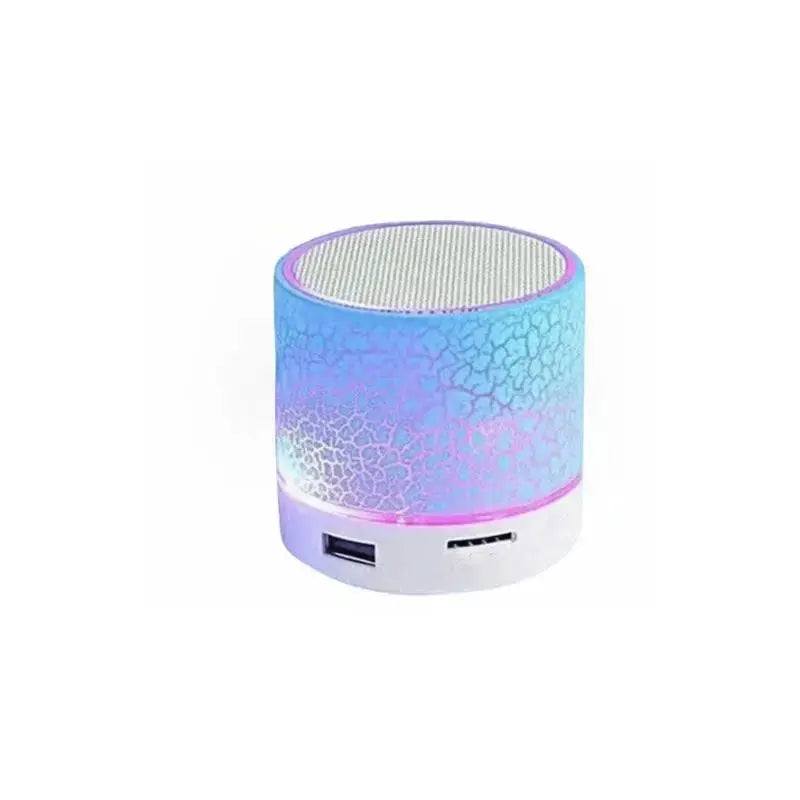 Wireless Mini Speaker, Subwoofer, Dazzle Crackle 7 Colour Light Wireless Mini Speaker, Portable Small Speaker