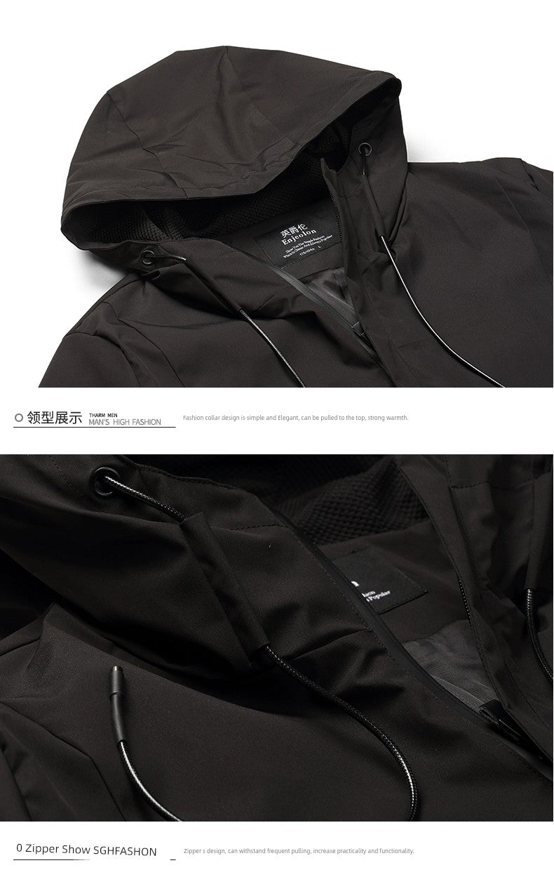Yingjilun Hooded Spring & Fall Young Men's Casual Jacket