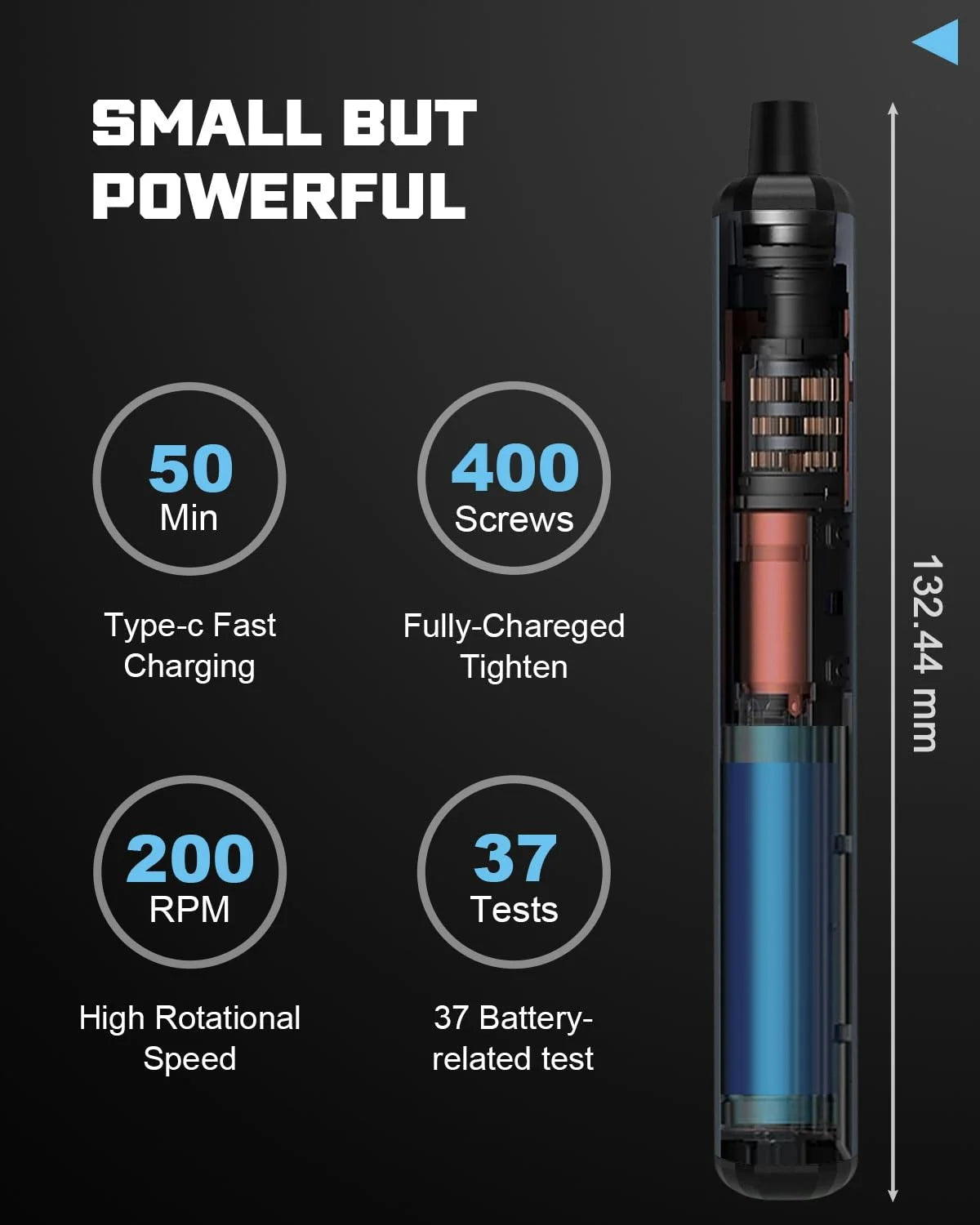 68-in-1 Precision Electric Screwdriver Set with 64 Magnetic Bits 5 Torque Adjustable Mini Power Tool for IPhone Watch Camera PC