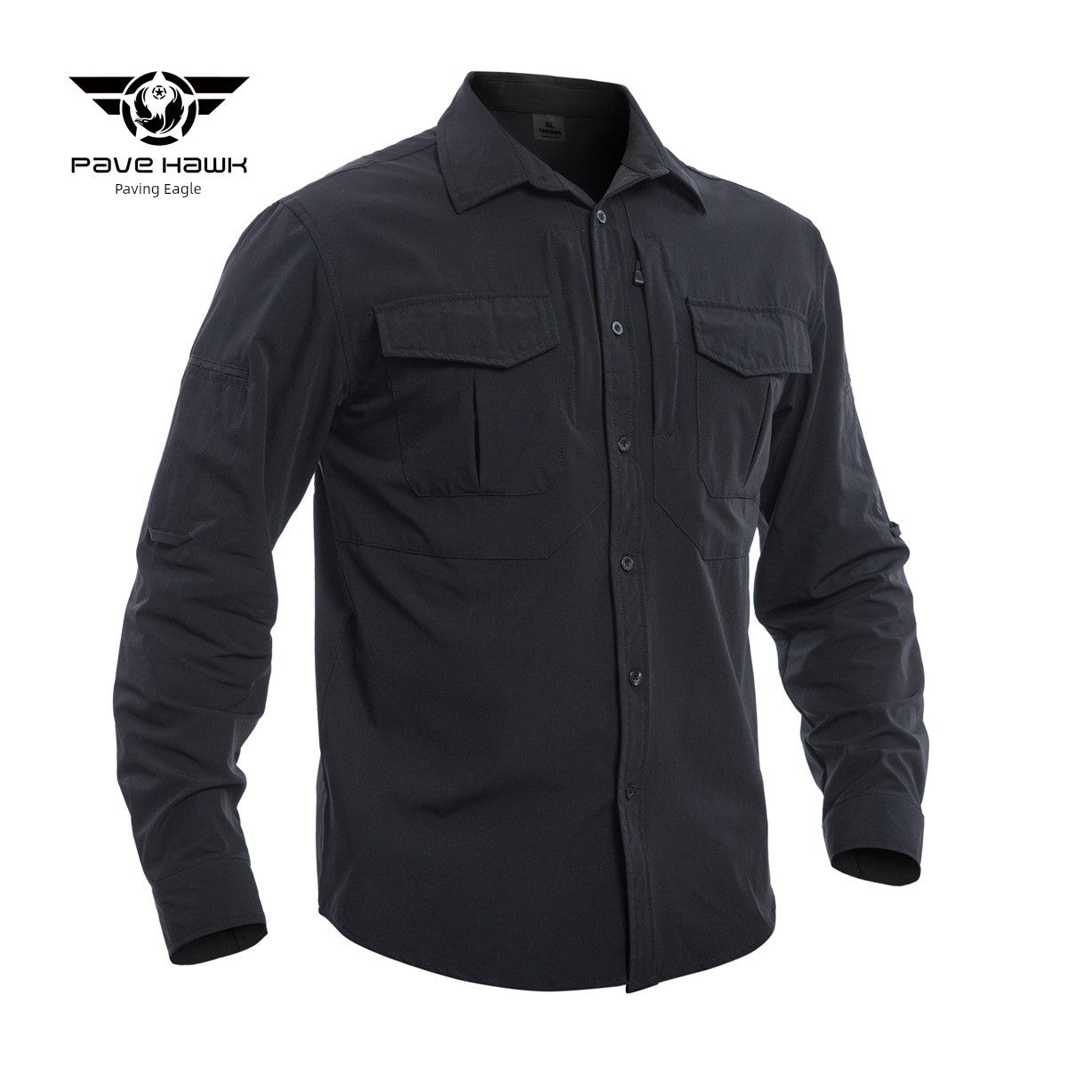 Outdoor Mountaineering Camping Tactical Men's Shirt Paving Eagle Warhawk Elastic Fabric Quick-Drying Stretch Shirt Military Fan Clothing
