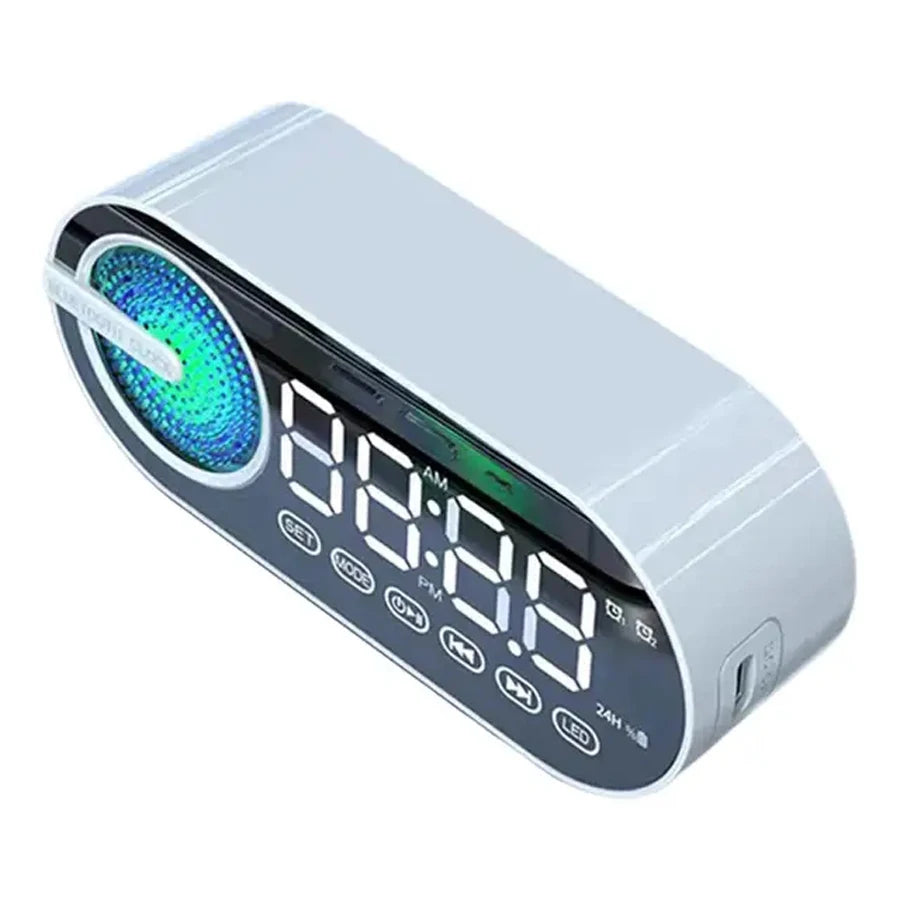 Alarm Clock Caixa De Som Bluetooth Speaker Portable Sound Box Music Wireless Radio FM Subwoofer Bocina Bass Lamp Coluna Column