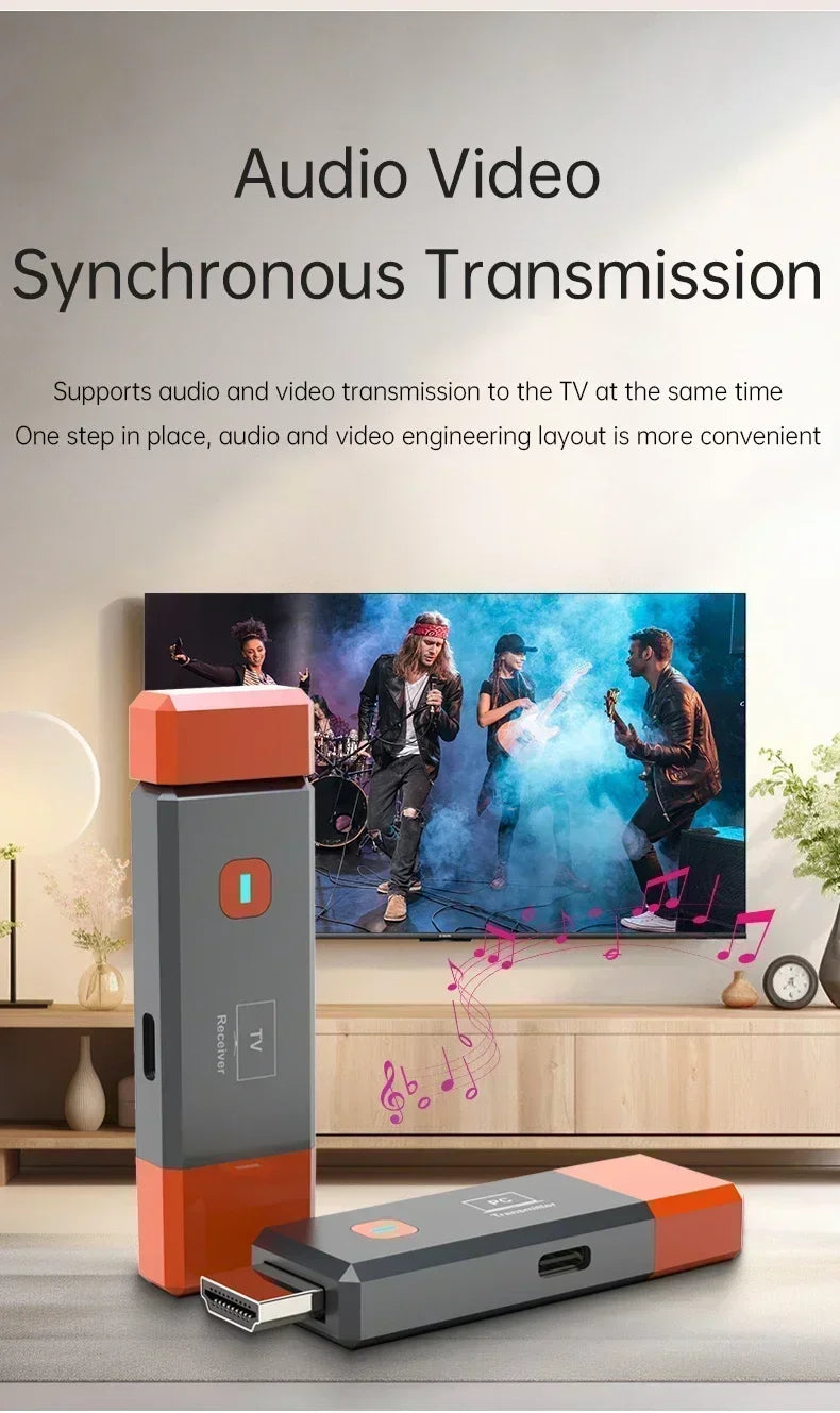 50M 1080P Wireless HDMI Extender Video Transmitter Receiver 8TX to 1RX Display for PS4 Camera Laptop PC To TV Monitor Projector