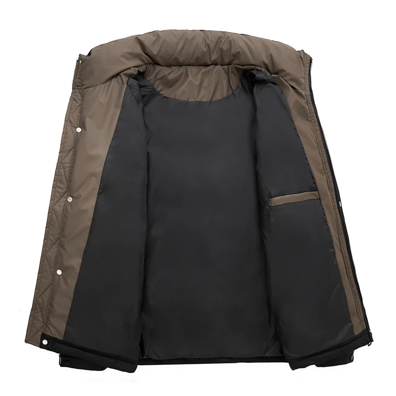 Winter Men Windproof Casual Duck Down Jackets Man Puffer Padding Outdoor Jacket Parkas Male Streetwear Loose Jackets Windbreaker