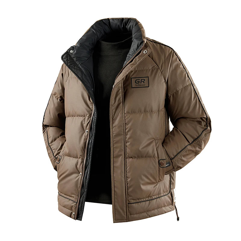 Winter Men Windproof Casual Duck Down Jackets Man Puffer Padding Outdoor Jacket Parkas Male Streetwear Loose Jackets Windbreaker