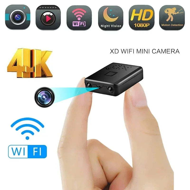 For Xiaomi 4K Night Vision Home Security Micro Camcorder Audio Video Recorder With Motion Detection 1080p Hd Wifi Mini Camera