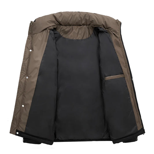 Winter Men Windproof Casual Duck Down Jackets Man Puffer Padding Outdoor Jacket Parkas Male Streetwear Loose Jackets Windbreaker