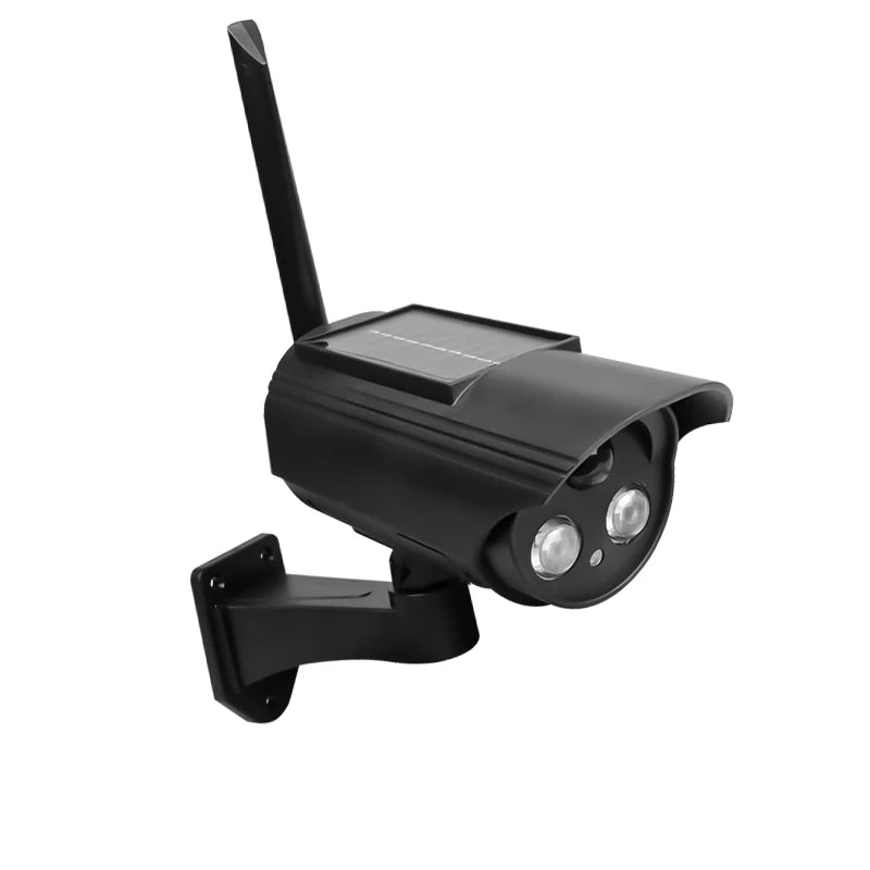 Outdoor Solar Simulation Camera Waterproof Dummy Camera Home Safe CCTV Surveillance Simulation Fake Camera Flashing LED Light