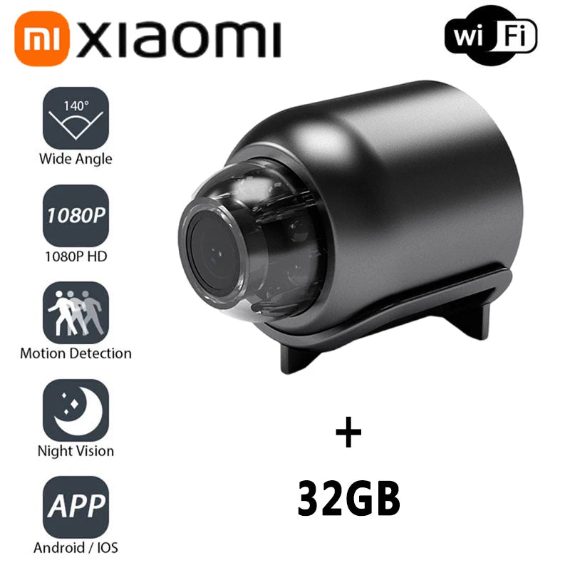 Xiaomi Mini1080P HD Camera WiFi Wireless Night Vision Motion Detection Video Camera Home Security Camcorder Audio Video Recorder