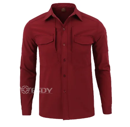 Winter autumn ESDY Brand Men s Sports t Shirt Warm Long Sleeve Shirt 100% Cotton  Anti-wear Working Cargo Hiking Shirts