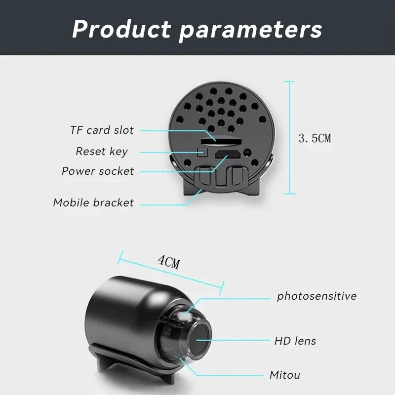 Xiaomi Mini1080P HD Camera WiFi Wireless Night Vision Motion Detection Video Camera Home Security Camcorder Audio Video Recorder