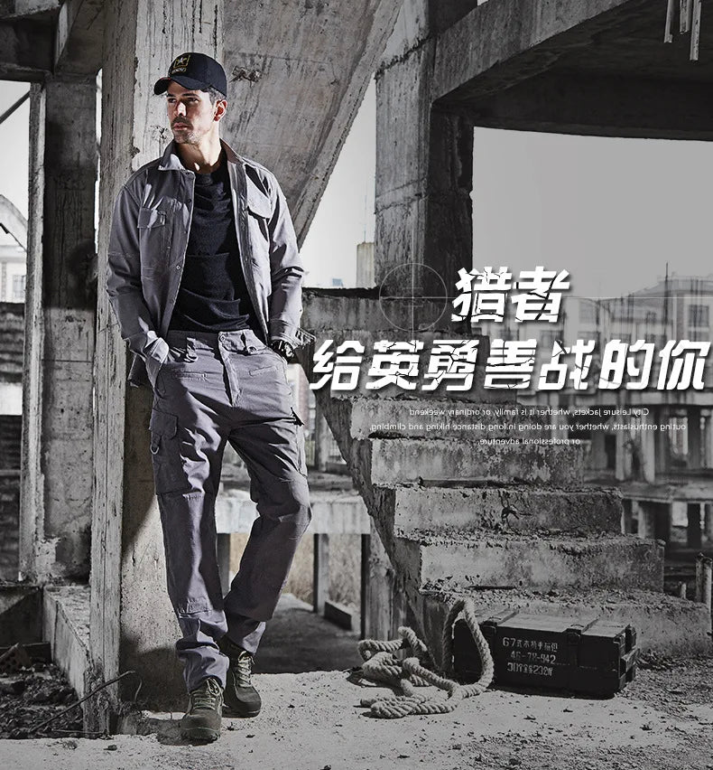 Winter autumn ESDY Brand Men s Sports t Shirt Warm Long Sleeve Shirt 100% Cotton  Anti-wear Working Cargo Hiking Shirts