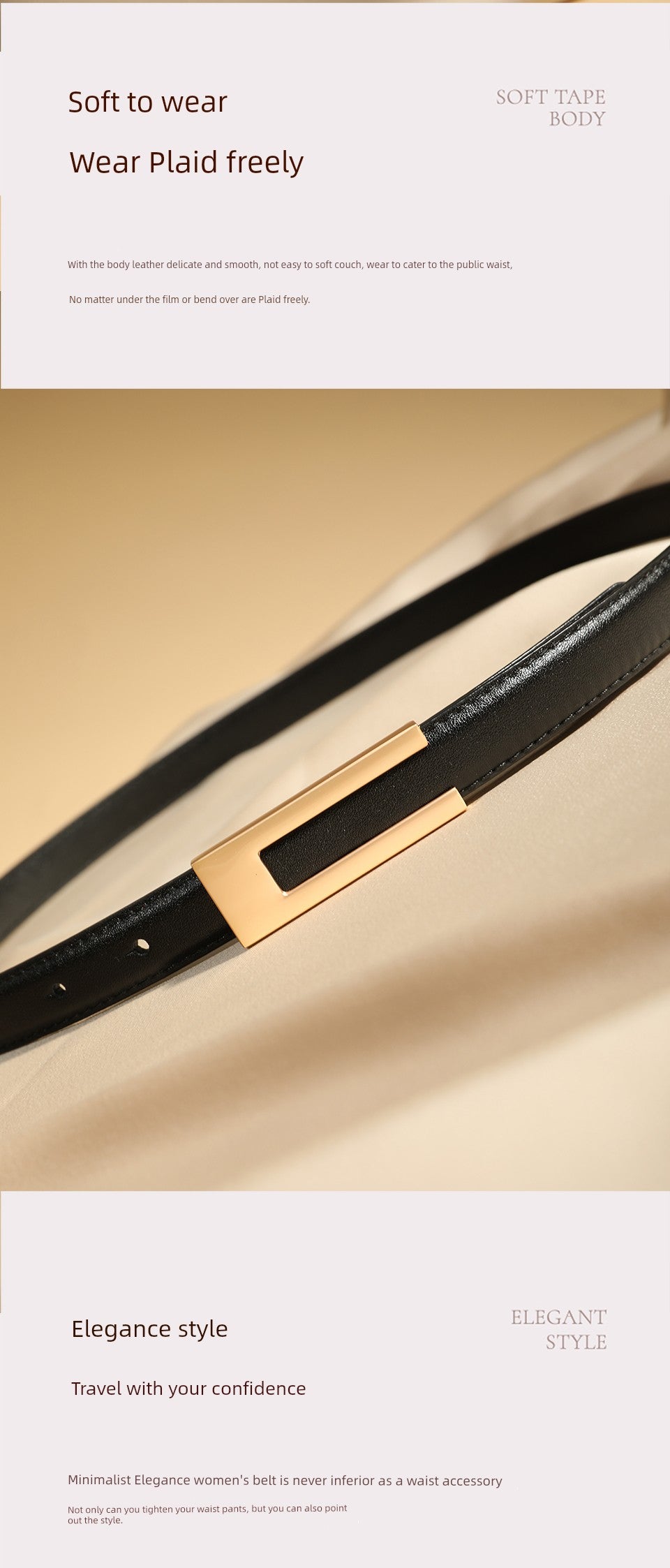Women's Fashion Accessory for Dresses Waist Belt