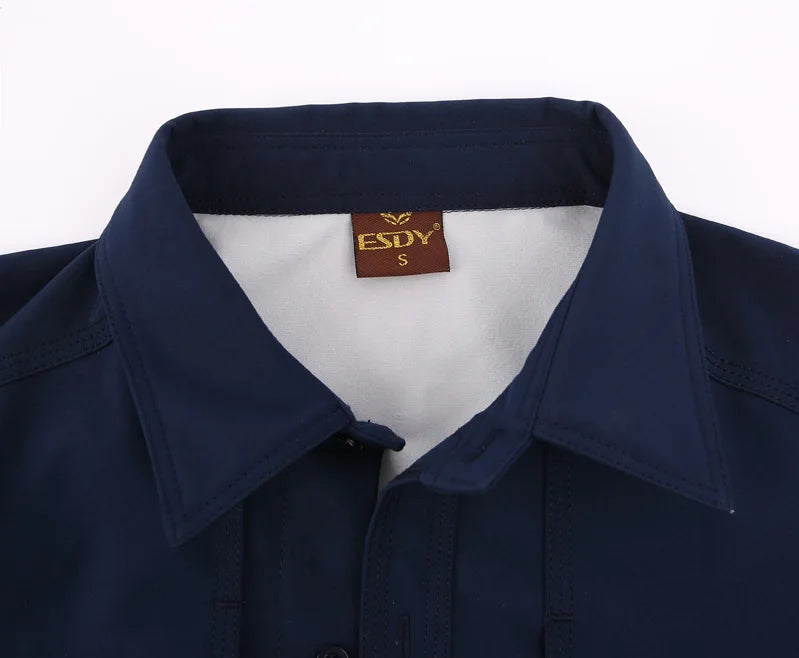 Winter autumn ESDY Brand Men s Sports t Shirt Warm Long Sleeve Shirt 100% Cotton  Anti-wear Working Cargo Hiking Shirts