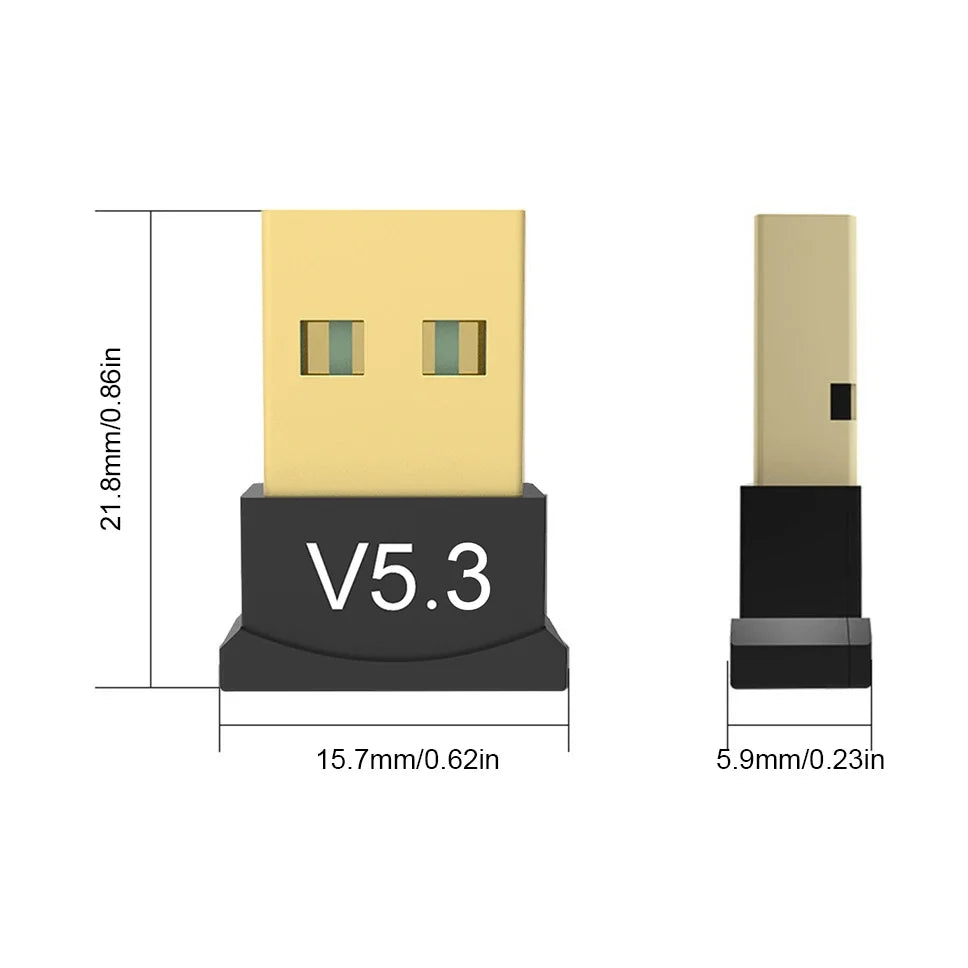 USB Bluetooth adapter Wireless Bluetooth adapter 5.3/5.1/5.0 for PC laptop wireless speaker audio receiver USB transmitter