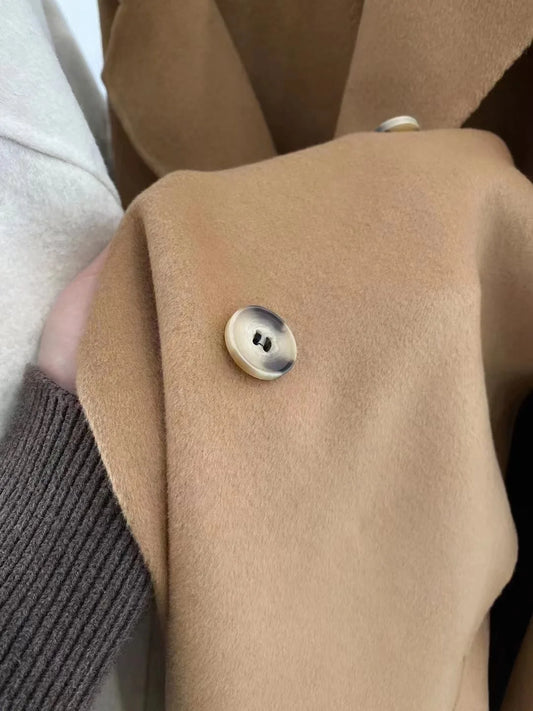 2023 Autumn Women Drouble Breasted Woolen Coat Fashion Loose Style Women Winter Clothes Long Coats Tops New