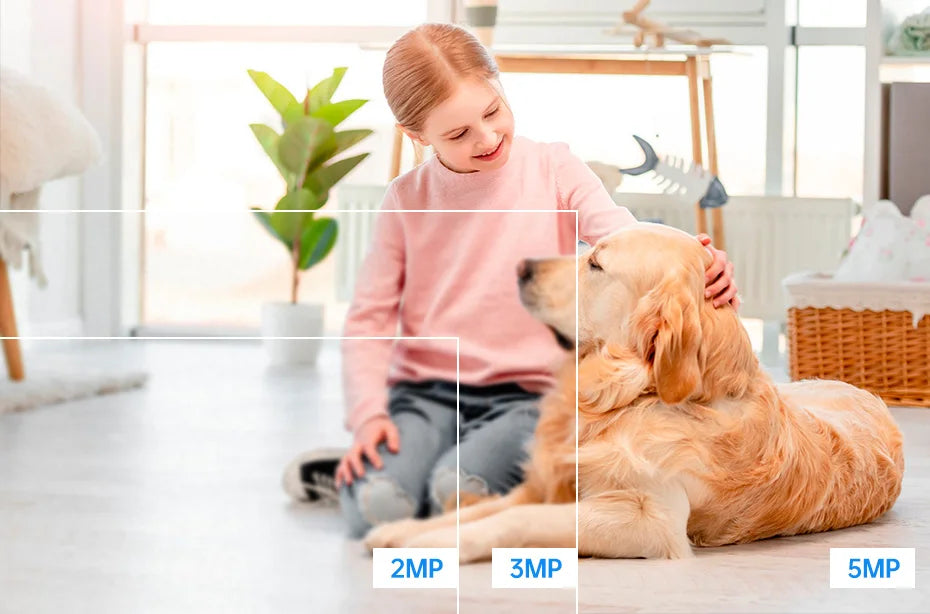 KERUI WiFi IP Pets Camera Home Security Dog Cats Camera Tuya Smart 4K 8MP HD Video Night Vision Surveillance AI Alerts Mini Cam