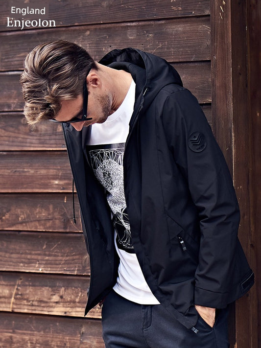 Yingjilun Hooded Spring & Fall Young Men's Casual Jacket