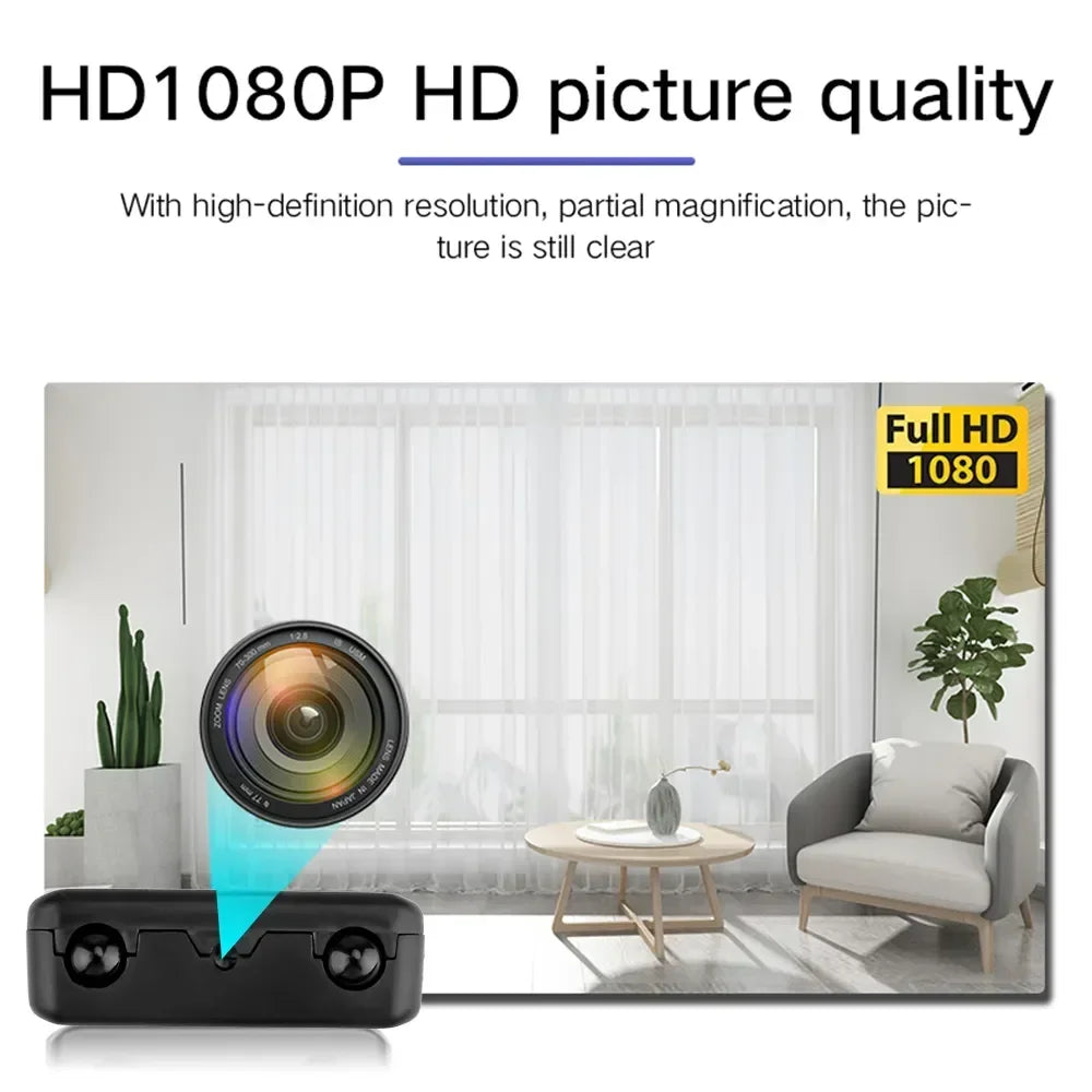 1080P HD Smallest Mini Camera WIFI Built-in Battery IP Remote Monitoring Camcorder IR Night Vision Body Cam Invisible Espia Cam