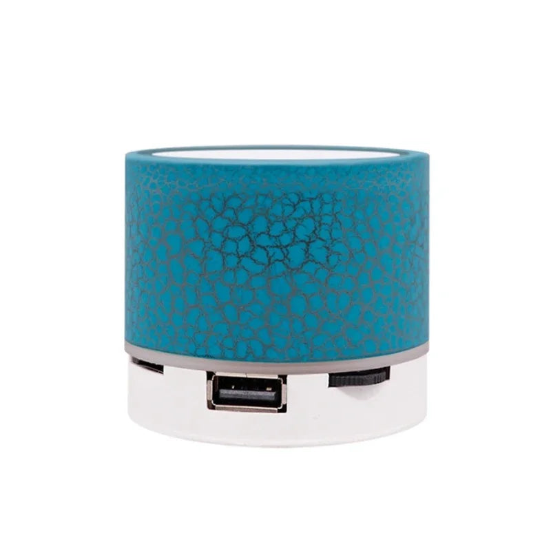 2024 Newest New Mini Crack Bluetooth Audio Portable Plug-in Subwoofer Sound Led Light Wireless Speaker Gift