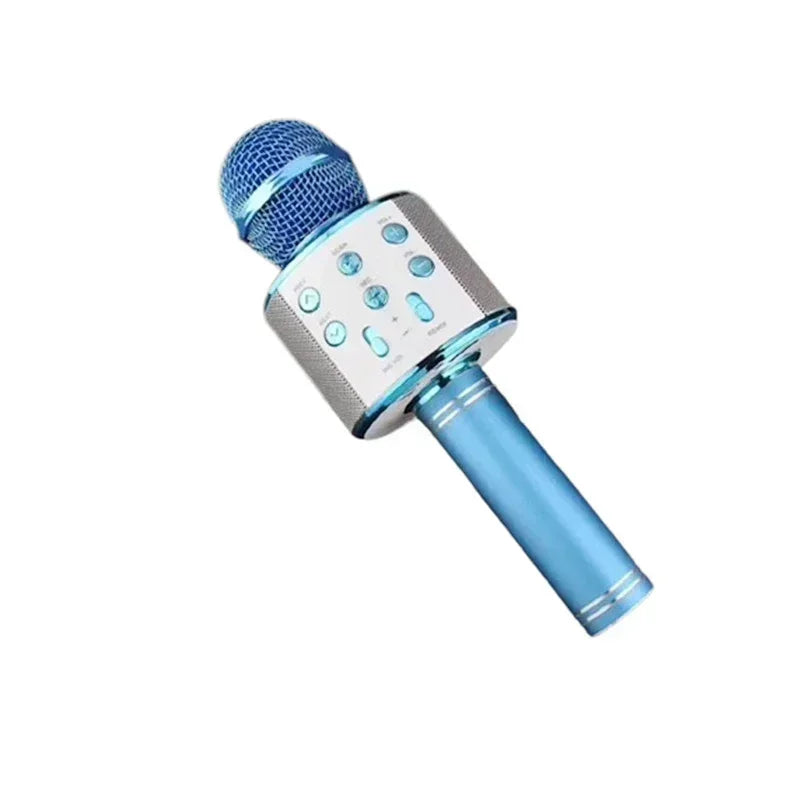 5 in 1 Karaoke Microphone for Kids Singing Wireless Bluetooth Microphone with LED Lights Machine Portable Mic Speaker