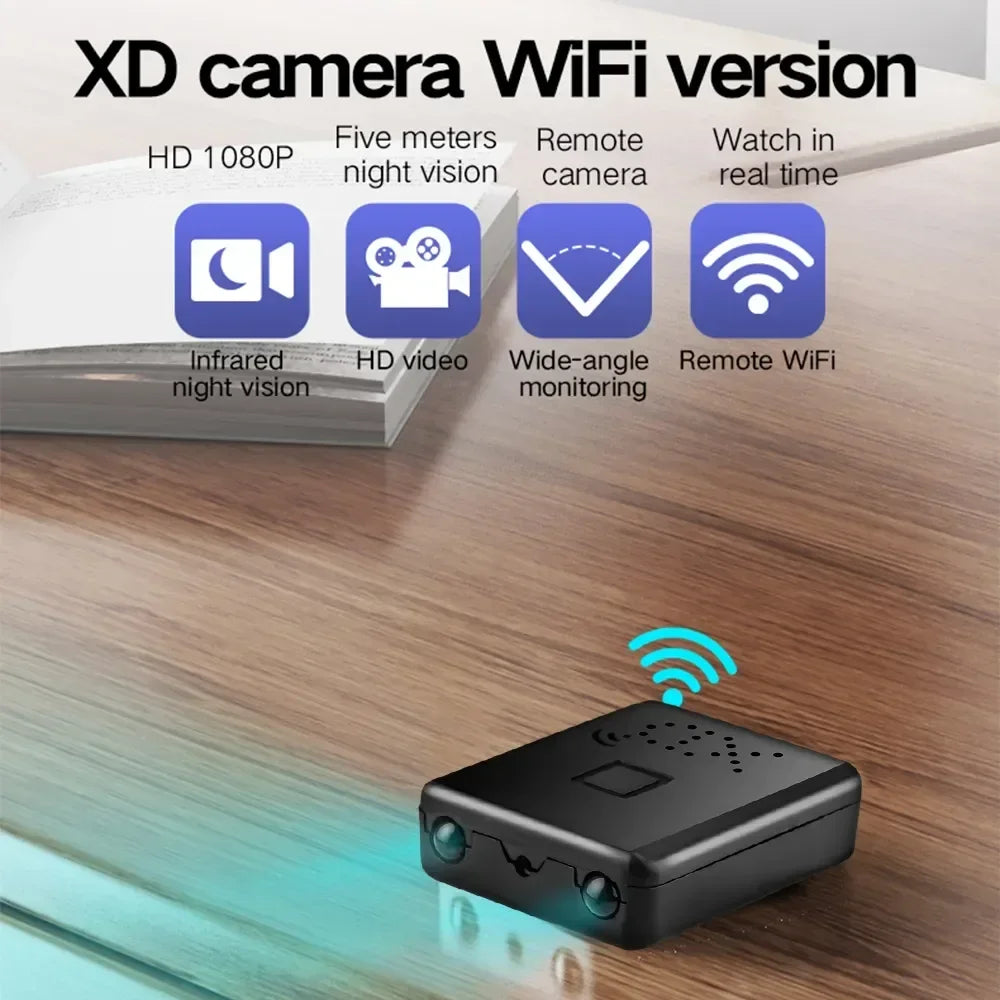 1080P HD Smallest Mini Camera WIFI Built-in Battery IP Remote Monitoring Camcorder IR Night Vision Body Cam Invisible Espia Cam