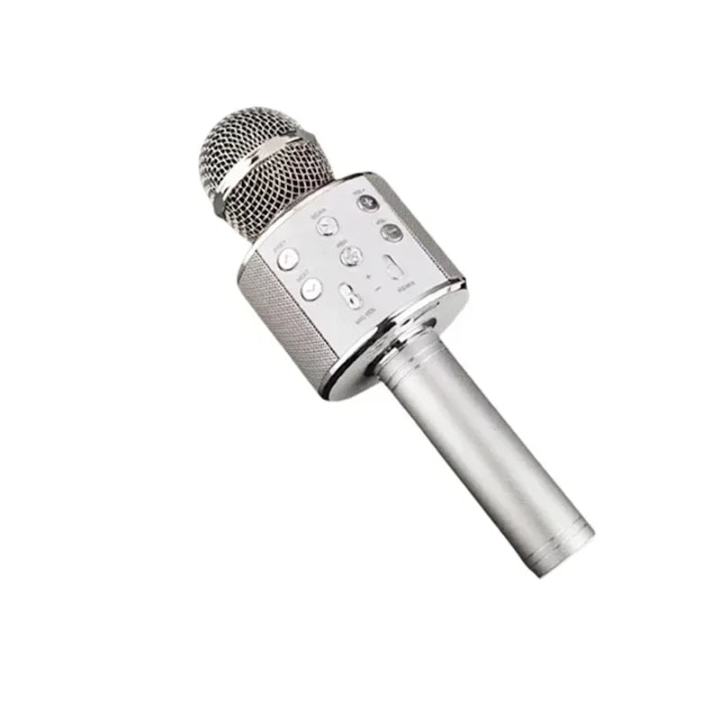 5 in 1 Karaoke Microphone for Kids Singing Wireless Bluetooth Microphone with LED Lights Machine Portable Mic Speaker