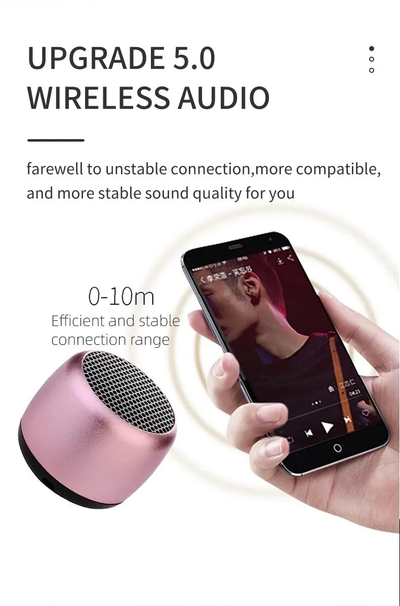 M1 Portable Bluetooth Speaker Music Stereo Surround Mini USB Outdoor Subwoofer Speaker Audio Player Speaker Microphone