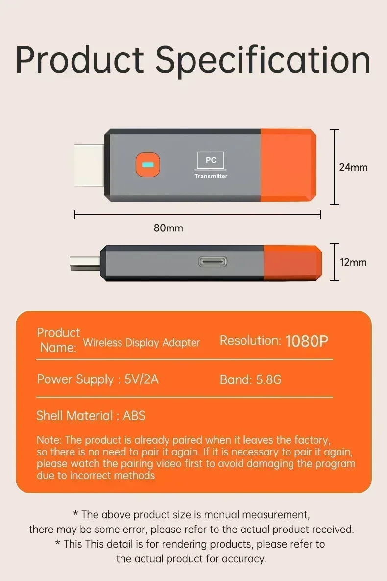 50M 1080P Wireless HDMI Extender Video Transmitter Receiver 8TX to 1RX Display for PS4 Camera Laptop PC To TV Monitor Projector