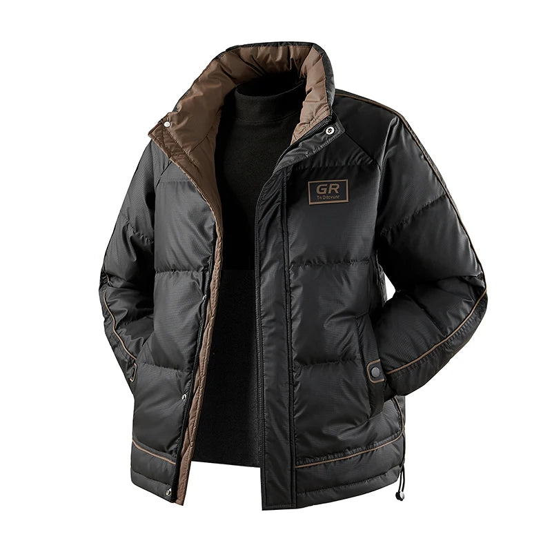 Winter Men Windproof Casual Duck Down Jackets Man Puffer Padding Outdoor Jacket Parkas Male Streetwear Loose Jackets Windbreaker