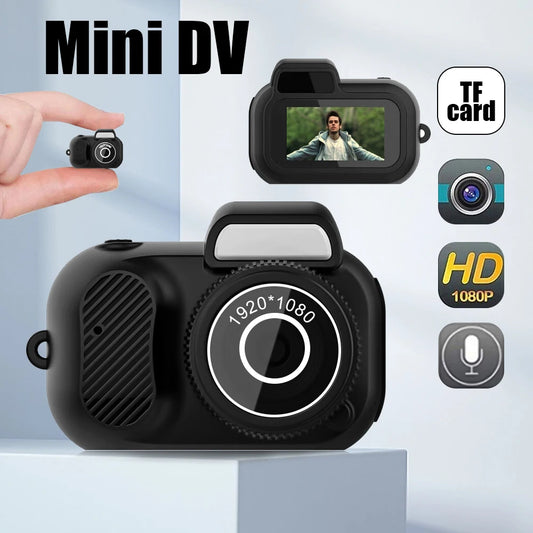 Mini Camera With Screen Indoor Home Outdoor Sport HD 1080p Portable Vintage Very Very Small Mini Camera Support TF Card