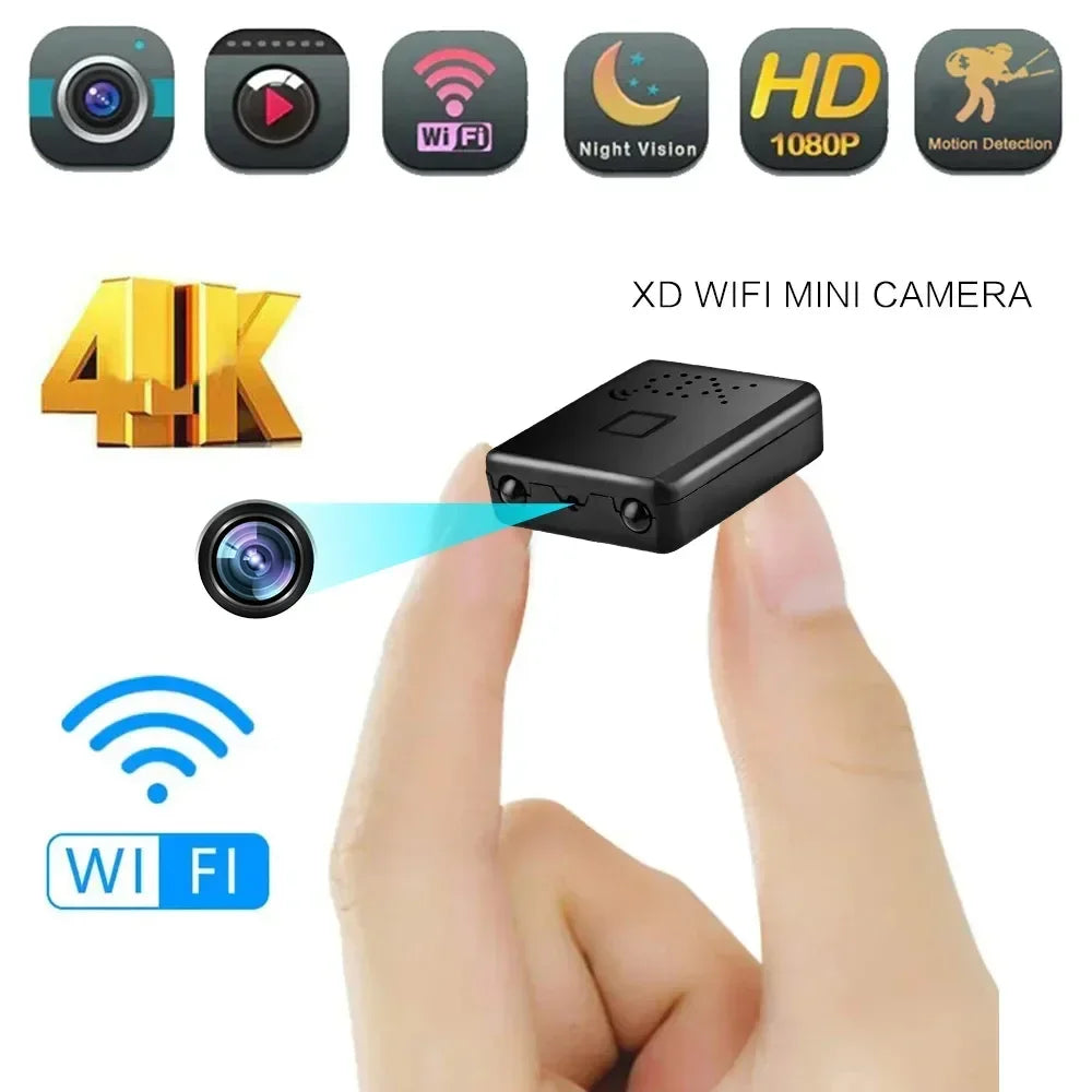 1080P HD Smallest Mini Camera WIFI Built-in Battery IP Remote Monitoring Camcorder IR Night Vision Body Cam Invisible Espia Cam
