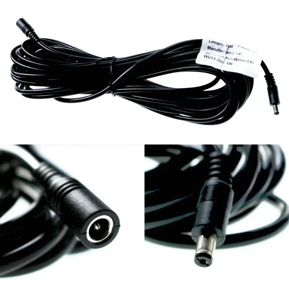 DC Extension Cable 1M 2M 3M 5M 10M 5.5x2.1mm Female to Male Plug for 12V 5V 24V Power Adapter Cord Home CCTV Camera LED Strip