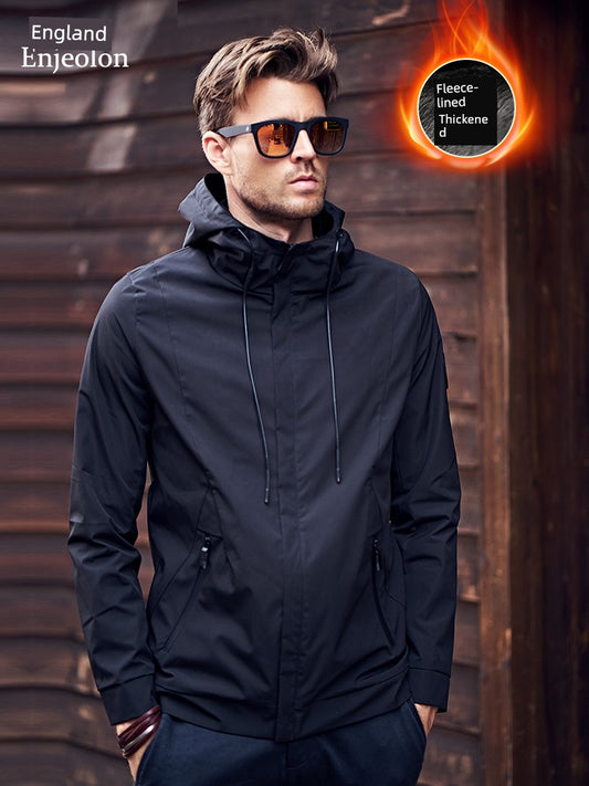 Yingjilun Hooded Spring & Fall Young Men's Casual Jacket