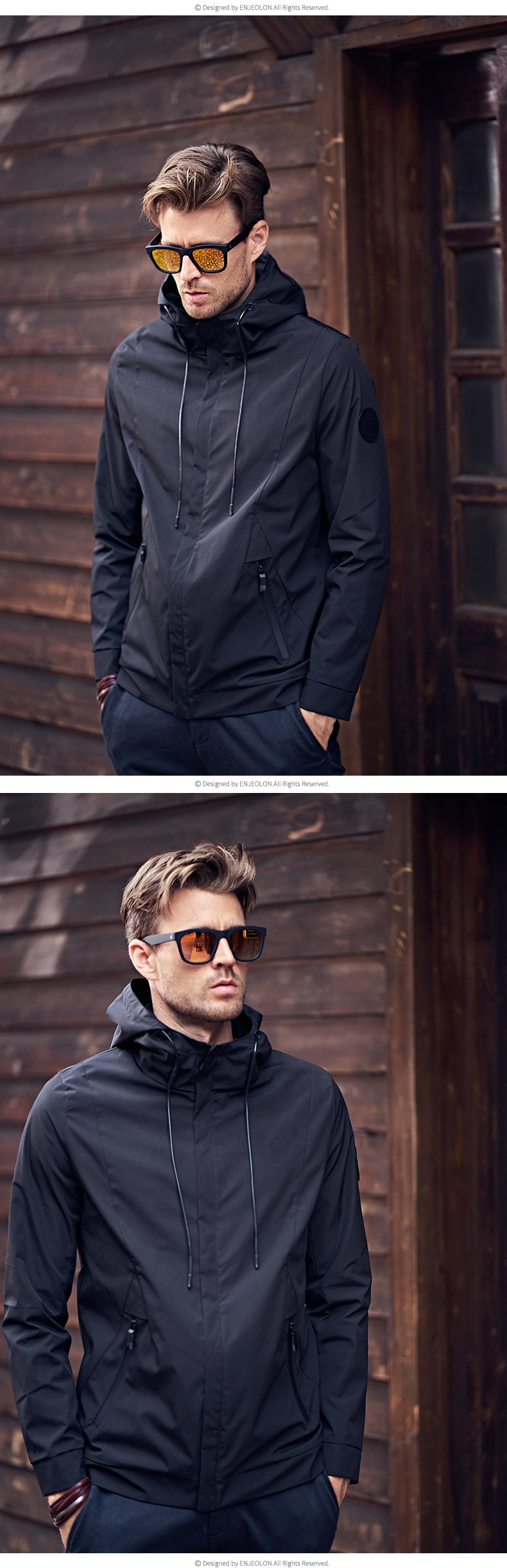 Yingjilun Hooded Spring & Fall Young Men's Casual Jacket