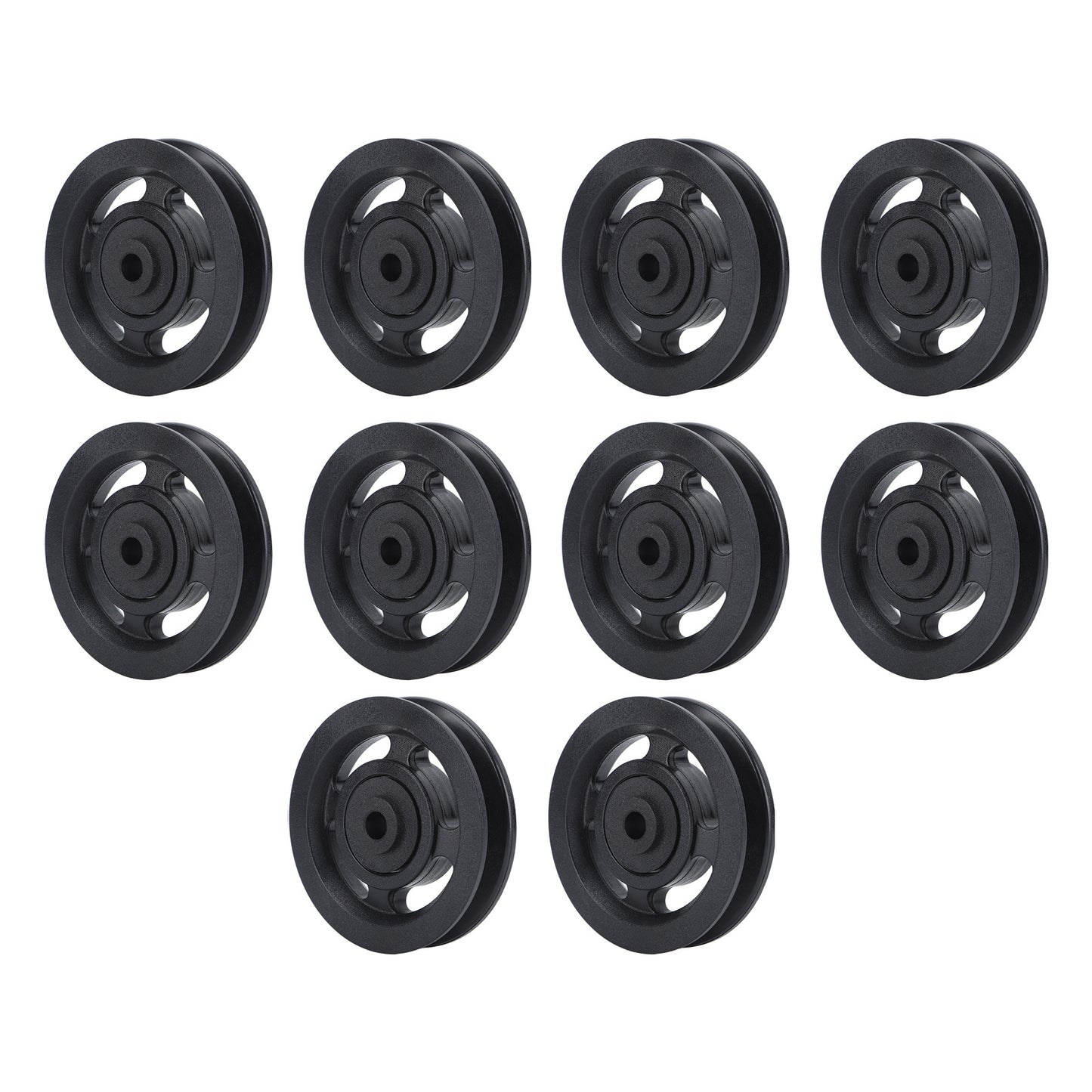 10PCS 90mm Universal Bearing Pulley Wheel for Cable Machine Gym Equipment Part Garage Door