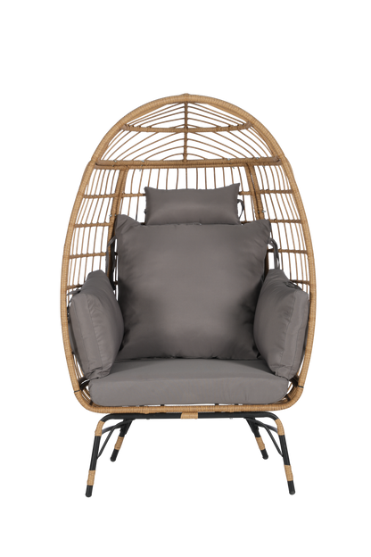 Wicker Egg Chair,Rattan Egg Chair Indoor Outdoor,Oversized Large Egg