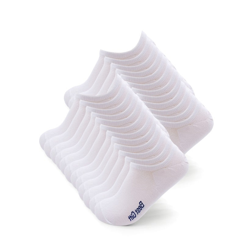 12 Pairs Of Thin Black Invisible Socks