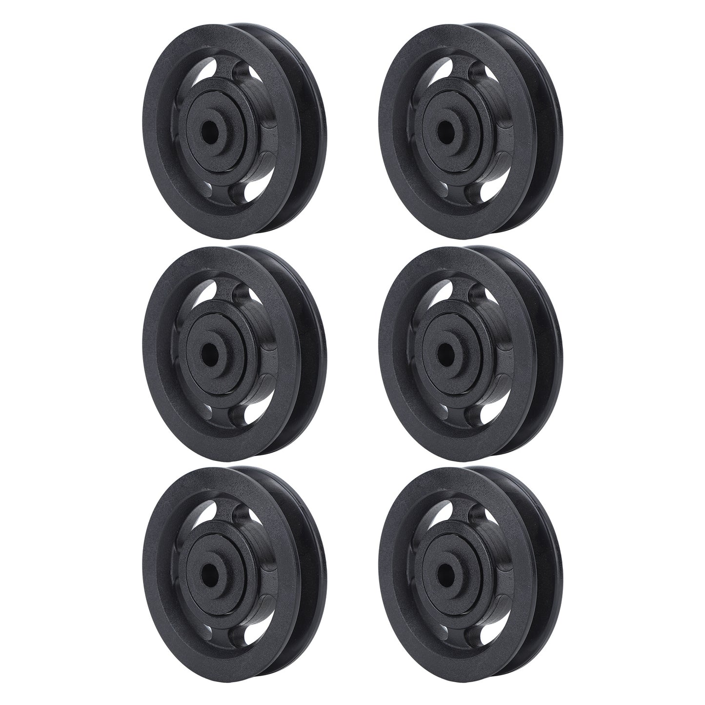 10PCS 90mm Universal Bearing Pulley Wheel for Cable Machine Gym Equipment Part Garage Door