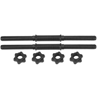 (2Pcs/Set) Gym Home Training Dumbbell Bars Weight Lifting Handles with 4 Spinlock Collar