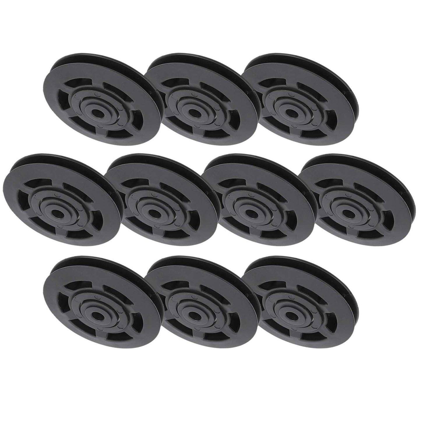 10Pcs/Set 95MM Universal Nylon Bearing Pulley Wheel Replacement Gym Fitness Equipment