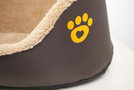 Cozypaws Plush Round Dog Bed - Luxurious Warmth For Your Furry Friend