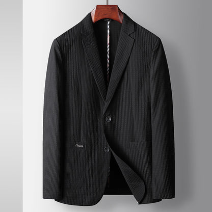 Young And Middle-aged Solid Color Thin Non-ironing Coat