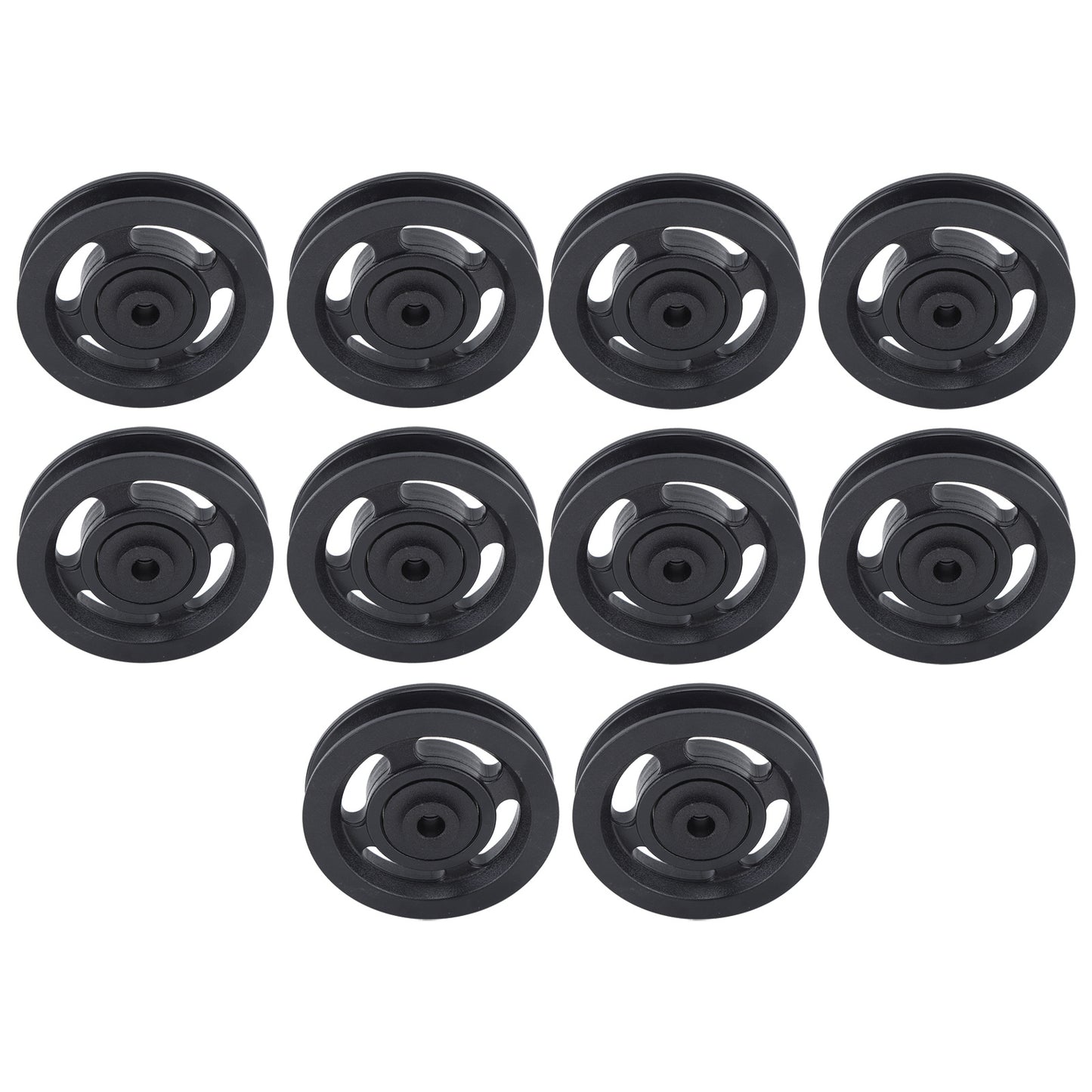 10PCS 90mm Universal Bearing Pulley Wheel for Cable Machine Gym Equipment Part Garage Door