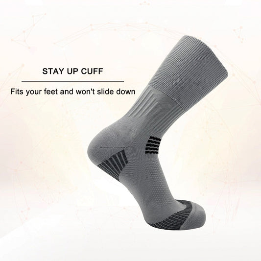 Three Pairs Of Mixed-color Compression Sports Socks It Has Elastic Strength To Cushion And Absorb Sweat, And Has Good Wrapping, Which Is Suitable For Outdoor Wear In All Seasons